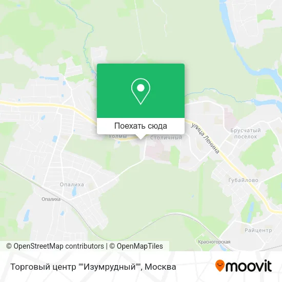 Карта Торговый центр ""Изумрудный""