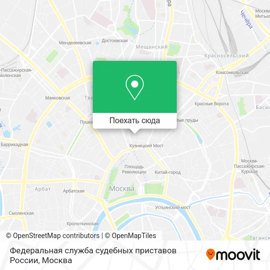 Карта Федеральная служба судебных приставов России