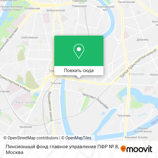 Карта Пенсионный фонд главное управление ПФР № 8