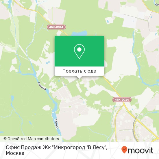 Карта Офис Продаж Жк "Микрогород "В Лесу"