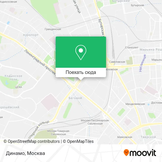 Карта Динамо