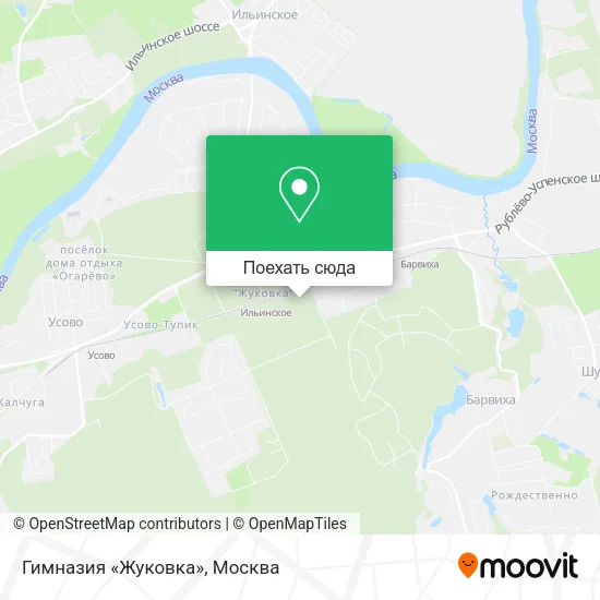 Карта Гимназия «Жуковка»
