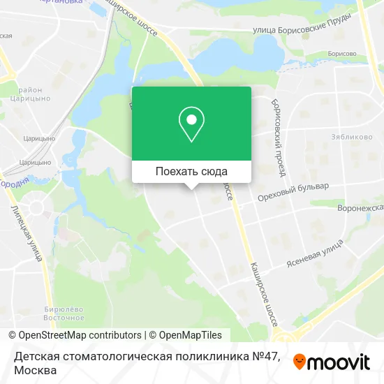 Карта Детская стоматологическая поликлиника №47