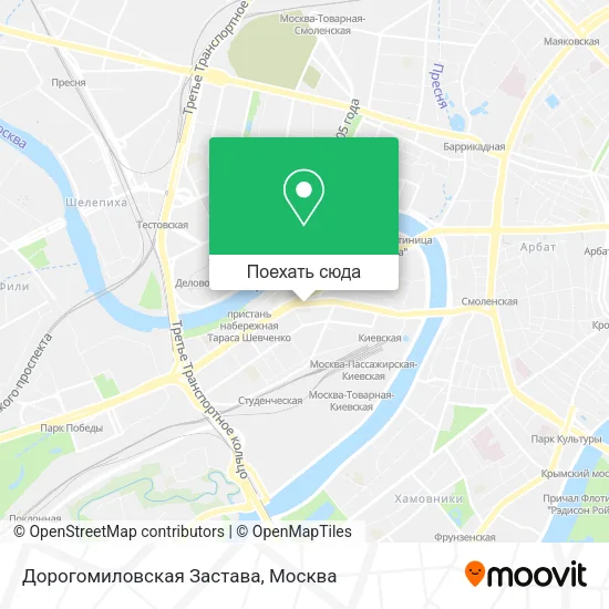 Карта Дорогомиловская Застава