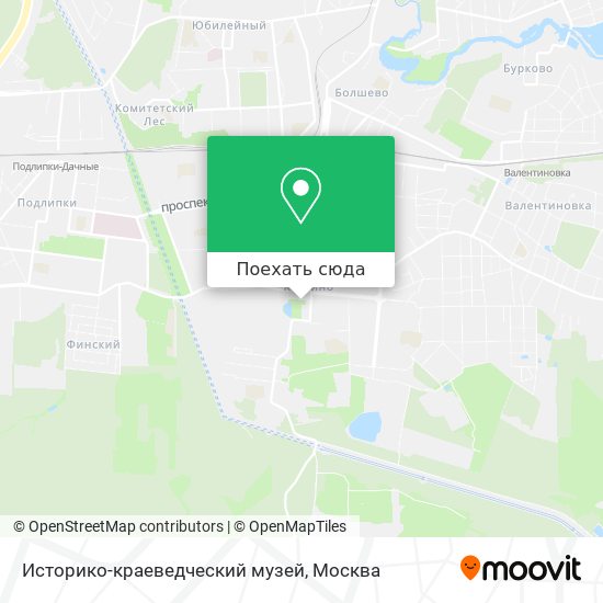 Карта Историко-краеведческий музей