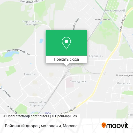 Карта Районный дворец молодежи