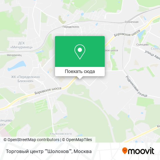 Карта Торговый центр ""Шолохов""