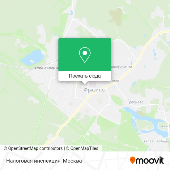 Карта Налоговая инспекция