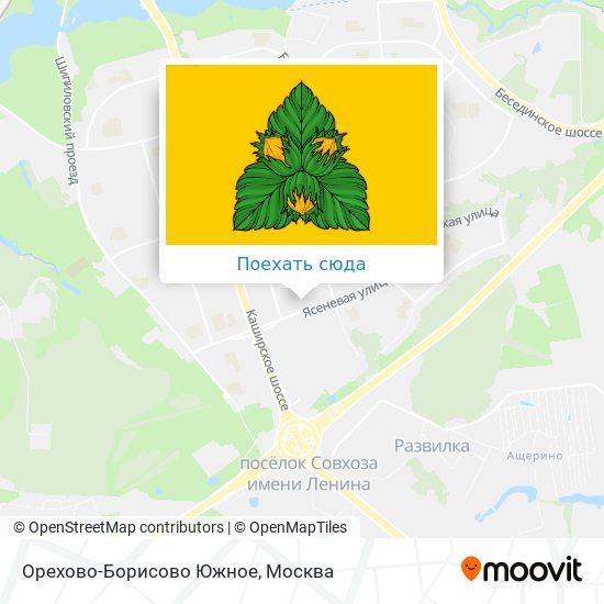 Карта Орехово-Борисово Южное