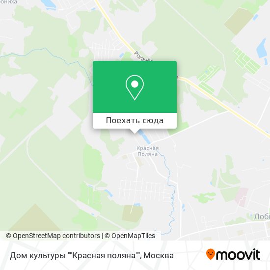 Карта Дом культуры ""Красная поляна""