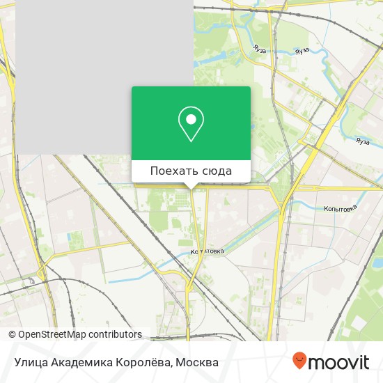 Карта Улица Академика Королёва
