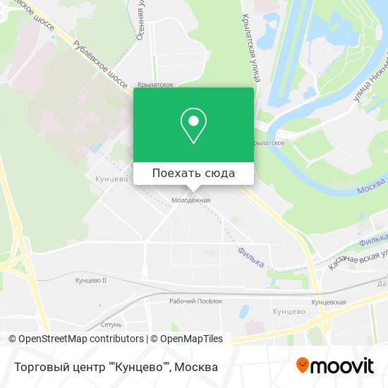 Карта Торговый центр ""Кунцево""