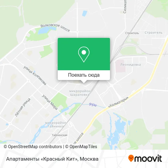 Карта Апартаменты «Красный Кит»