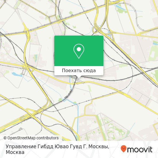 Карта Управление Гибдд Ювао Гувд Г. Москвы