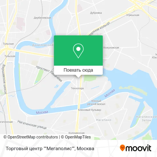 Карта Торговый центр ""Мегаполис""