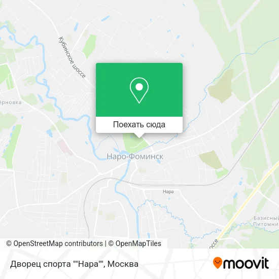 Карта Дворец спорта ""Нара""