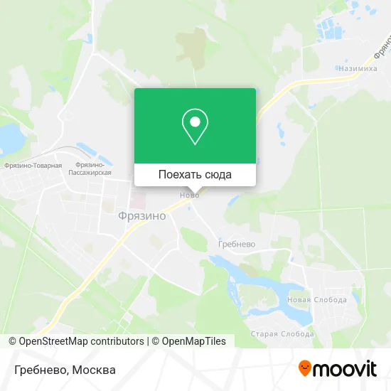 Карта Гребнево