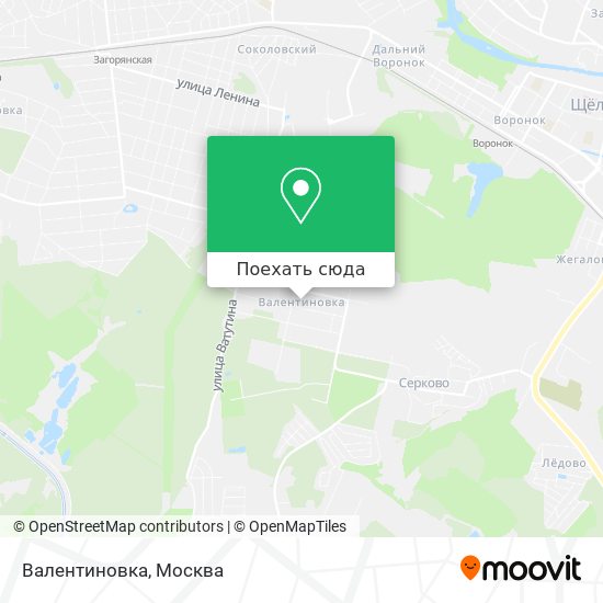 Карта Валентиновка