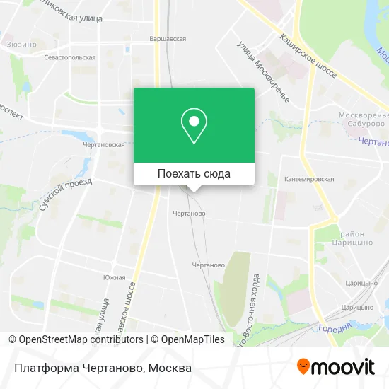 Карта Платформа Чертаново