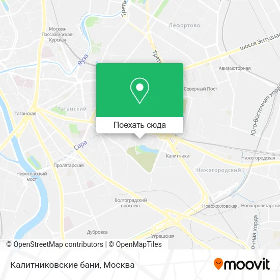 Карта Калитниковские бани