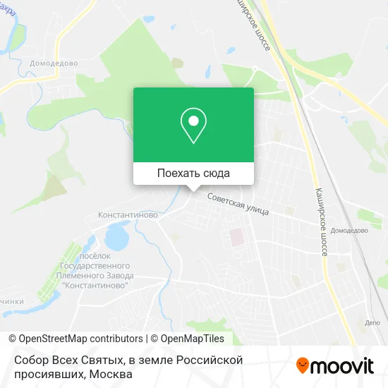Карта Собор Всех Святых, в земле Российской просиявших