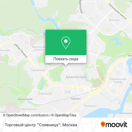 Карта Торговый центр ""Сливница""