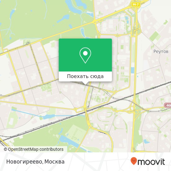 Карта Новогиреево