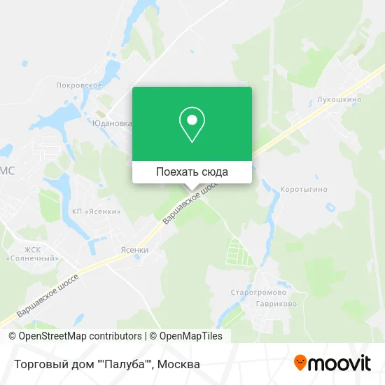 Карта Торговый дом ""Палуба""