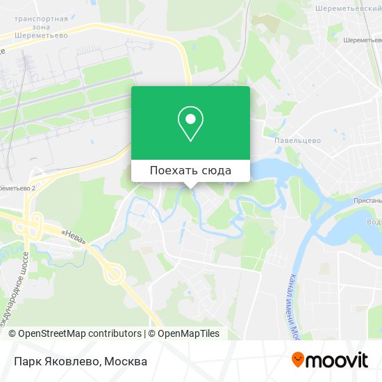 Карта Парк Яковлево