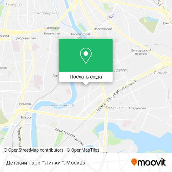 Карта Детский парк ""Липки""