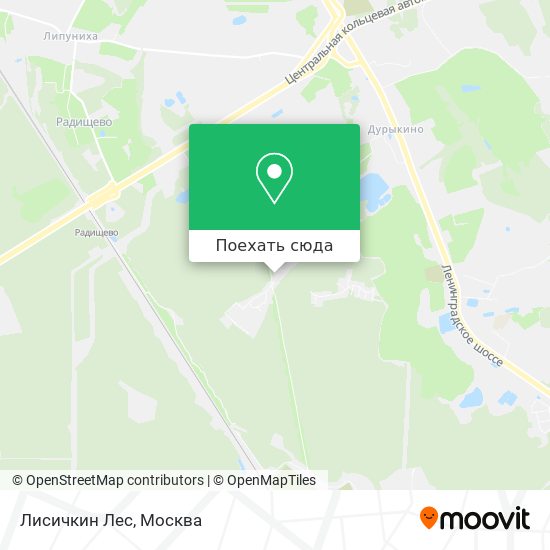 Карта Лисичкин Лес