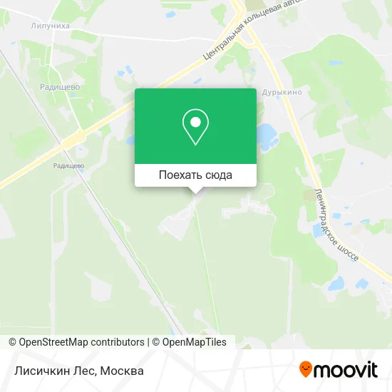 Карта Лисичкин Лес