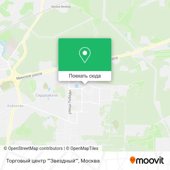 Карта Торговый центр ""Звездный""