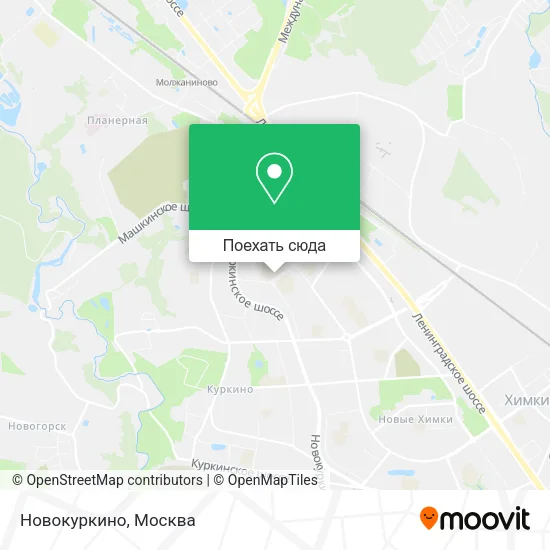 Карта Новокуркино