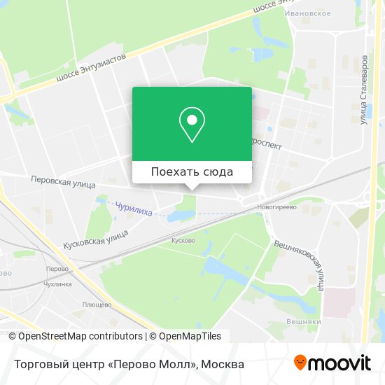 Карта Торговый центр «Перово Молл»