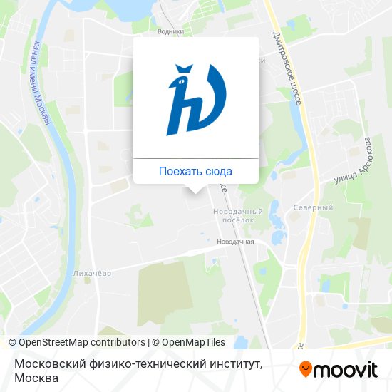 Карта Московский физико-технический институт