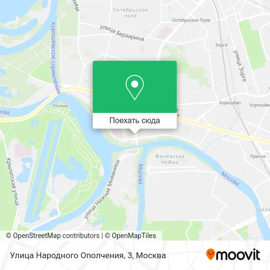 Карта Улица Народного Ополчения, 3
