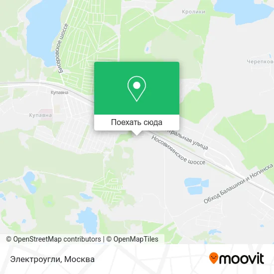Карта Электроугли