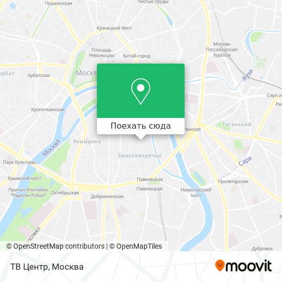 Карта ТВ Центр