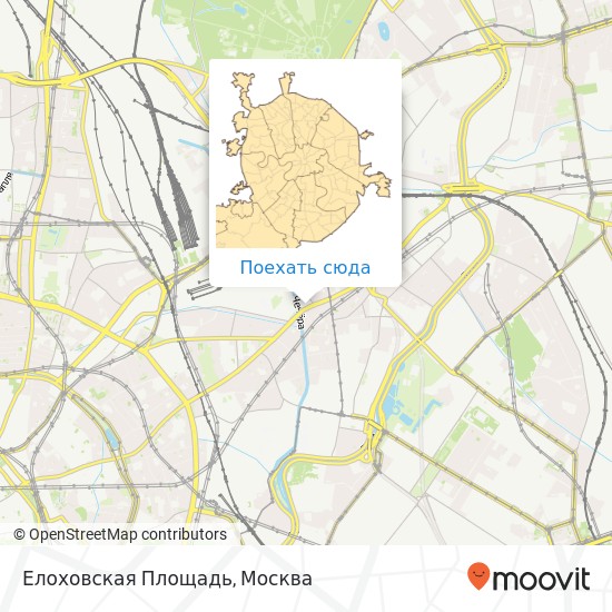 Карта Елоховская Площадь