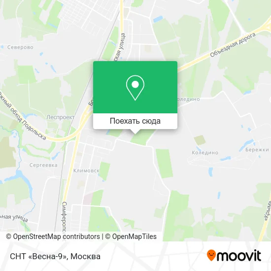 Карта СНТ «Весна-9»