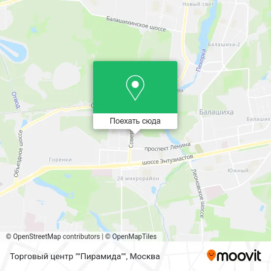 Карта Торговый центр ""Пирамида""