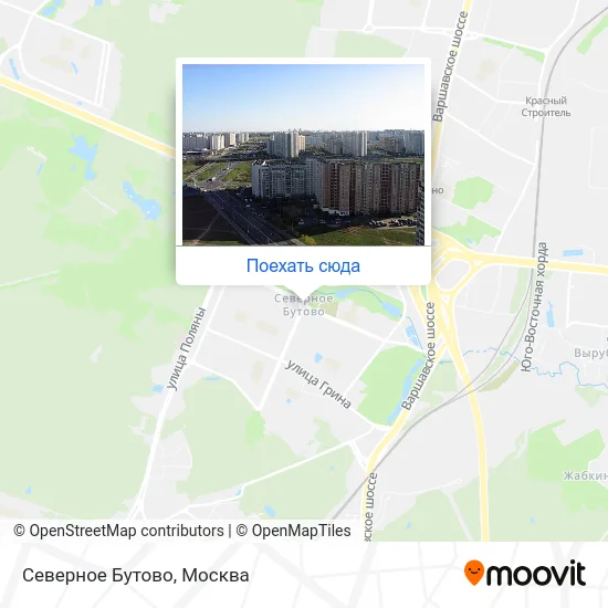 Карта Северное Бутово
