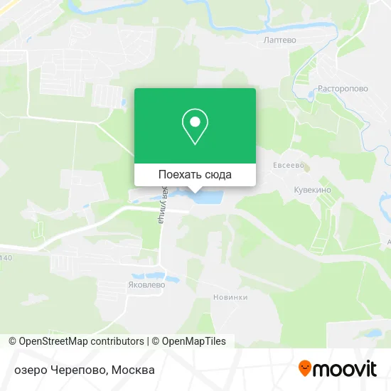 Карта озеро Черепово