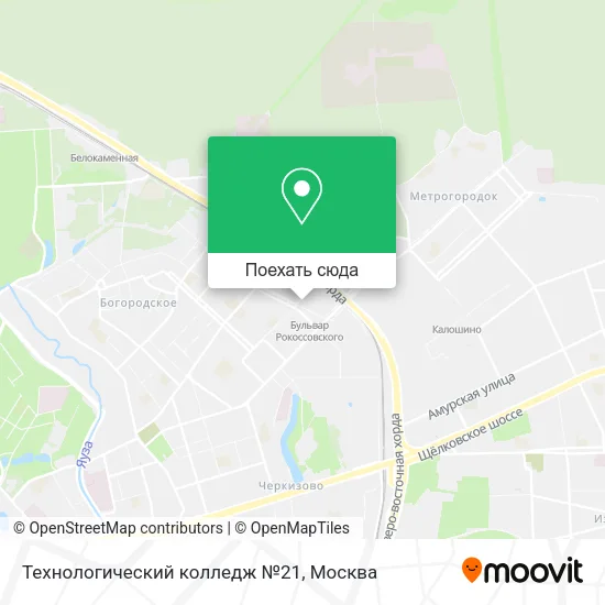 Карта Технологический колледж №21