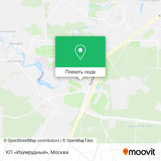 Карта КП «Изумрудный»