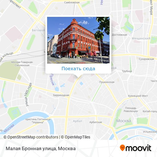 Малая бронная карта москва