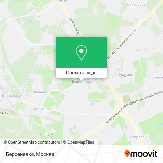 Карта Берсеневка