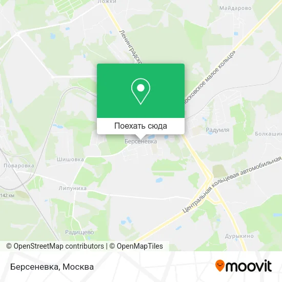 Карта Берсеневка