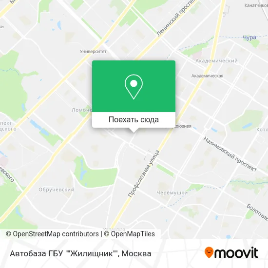 Карта Автобаза ГБУ ""Жилищник""